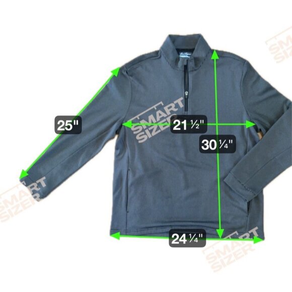 Ben Hogan Quarter Zip Pullover Mens XL Black Grey Performance Stretch Lg Sleeve - Picture 7 of 8